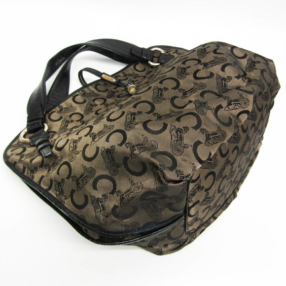 Celine Bittersweet C Macadam Carriage Pattern Women's Canvas,Leather Handbag,... - Picture 5 of 16